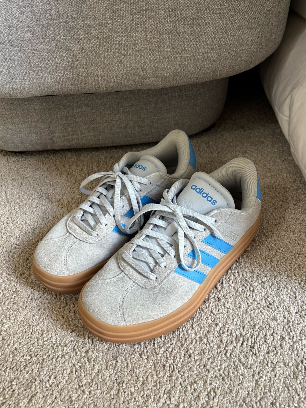 Blue platform Adidas